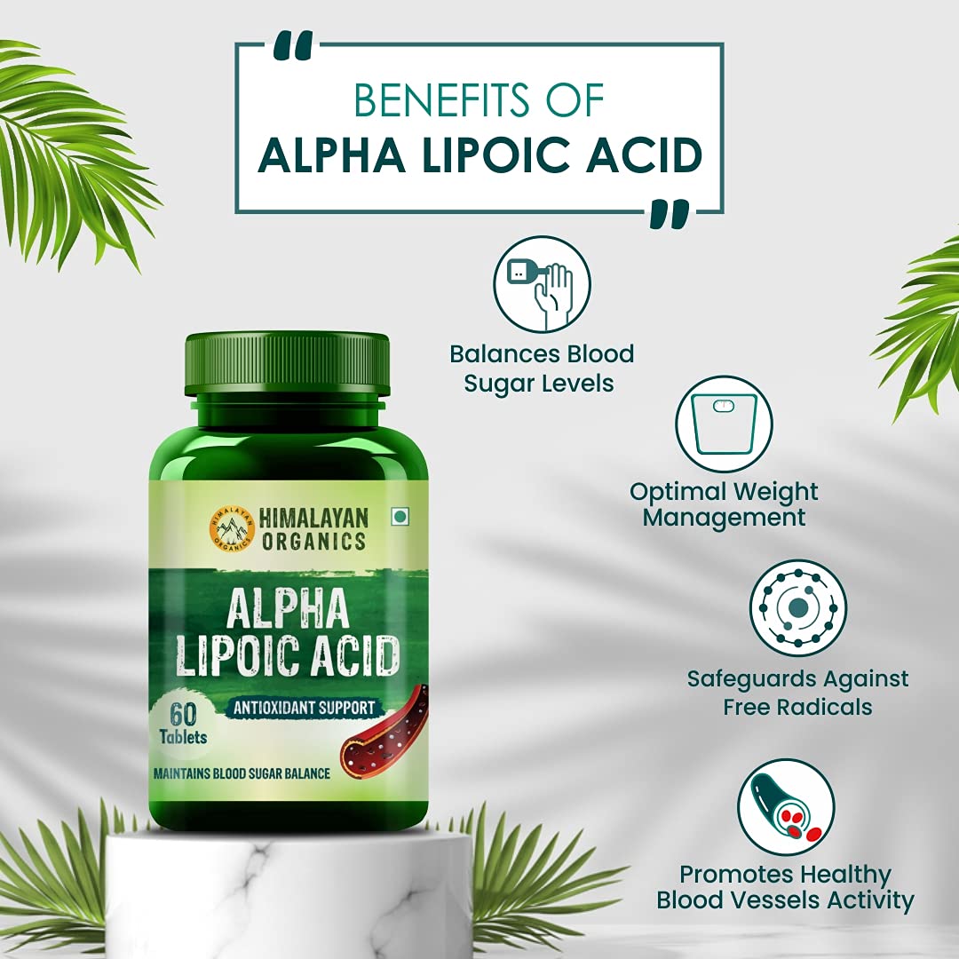 Himalayan Organics Alpha Lipoic Acid, 60 Tablets Price, Uses, Side