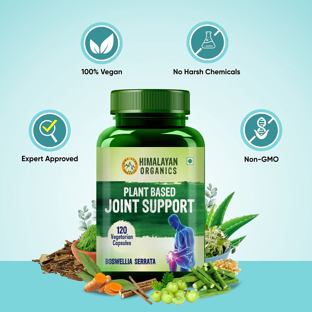 Himalayan Organics Plant Based Joint Support, 120 Capsules, Pack of 1 