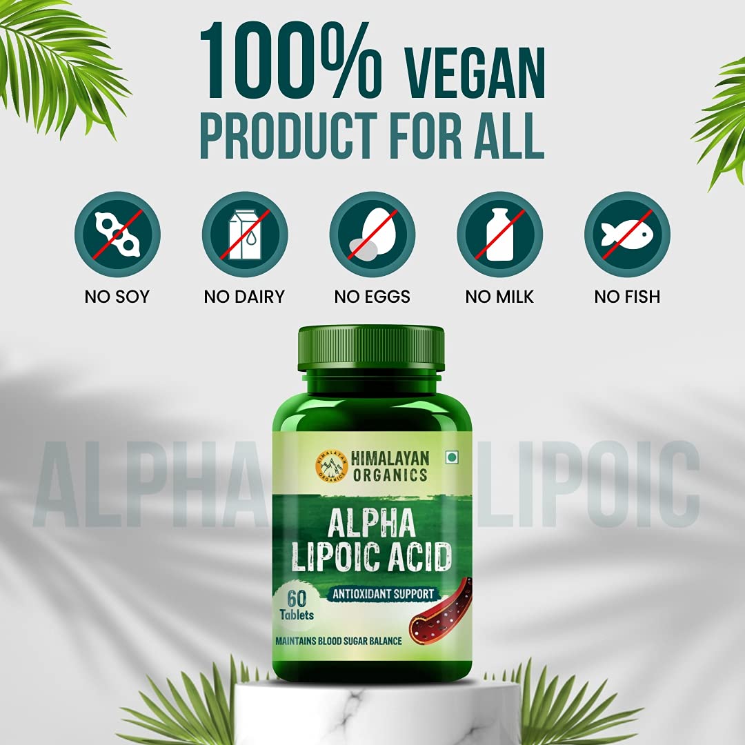 Himalayan Organics Alpha Lipoic Acid, 60 Tablets Price, Uses, Side