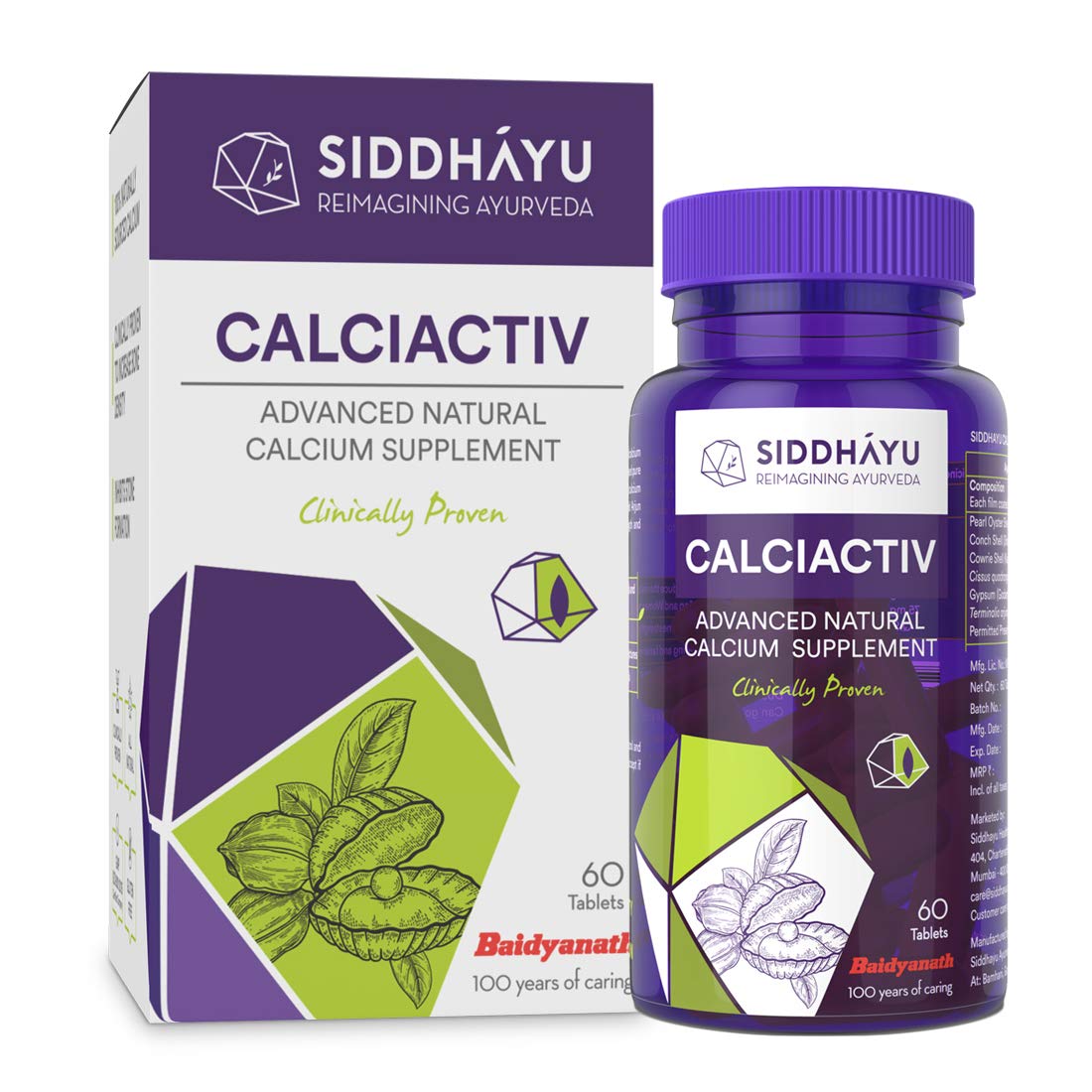 Buy Siddhayu Calciactiv Advanced Natural Calcium Supplement, 60 Tablets Online