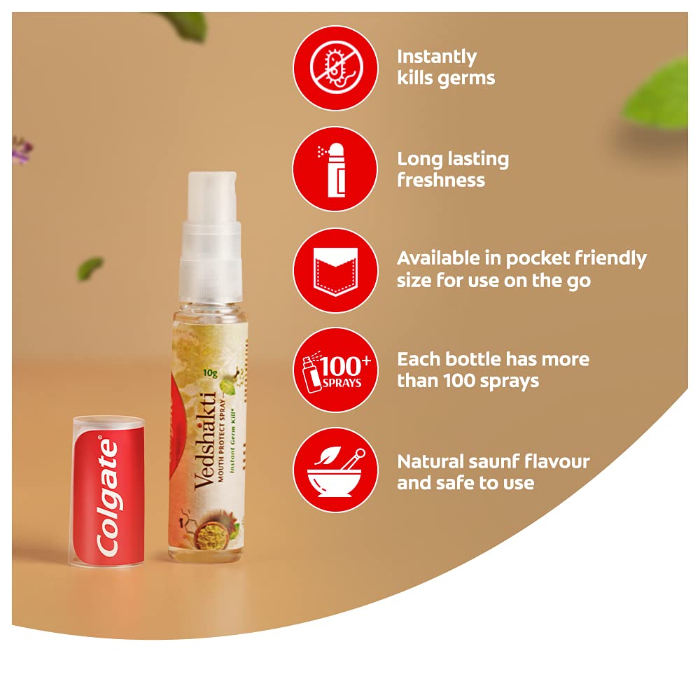 Colgate Vedshakti Mouth Protect Spray, 10 gm Price, Uses, Side Effects