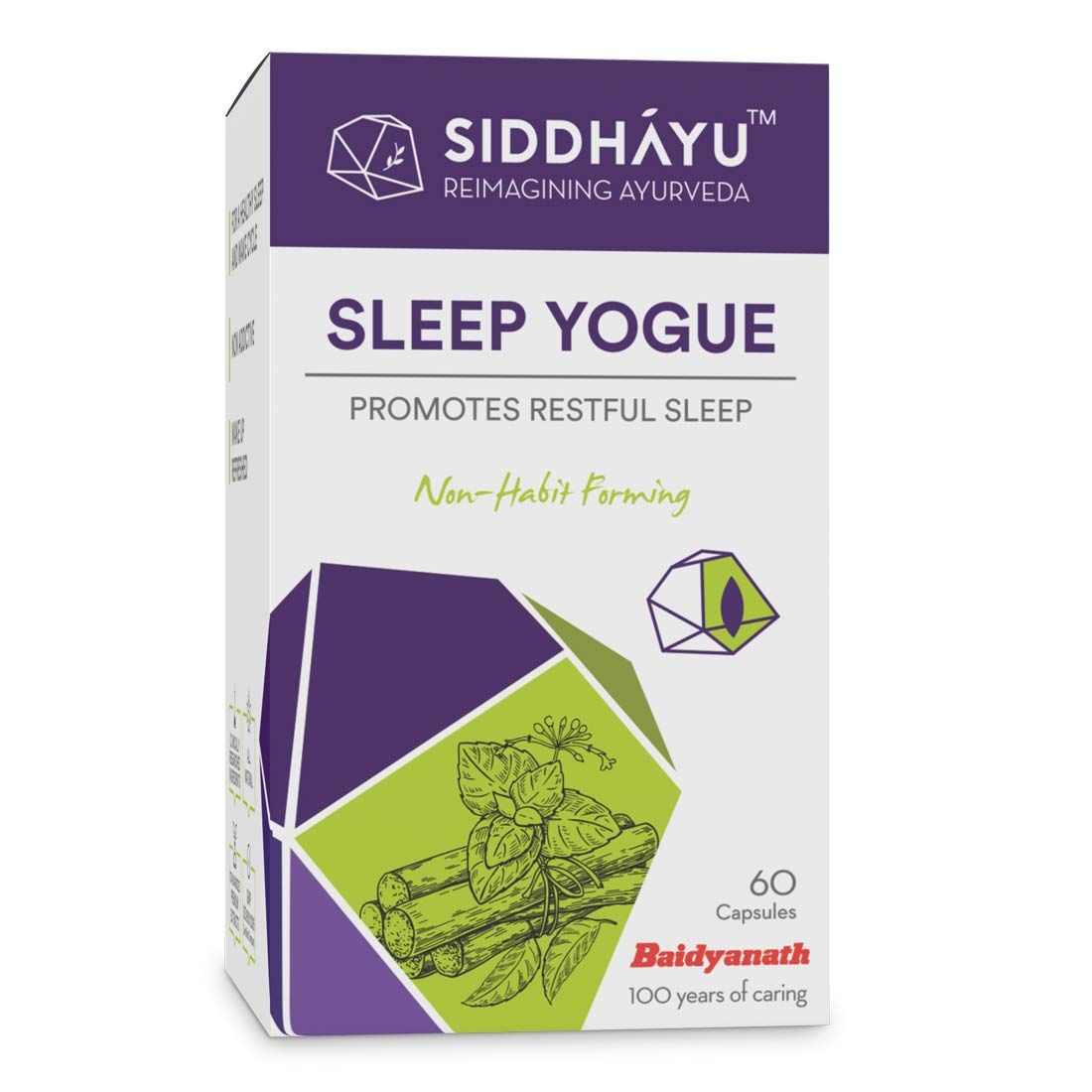Siddhayu Sleep Yogue for Restful Sleep, 60 Capsules, Pack of 1 