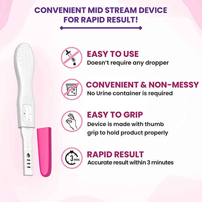 Prega News Advance Rapid Single-Step Pregnancy Test Kit, 1 Count, Pack of 1 