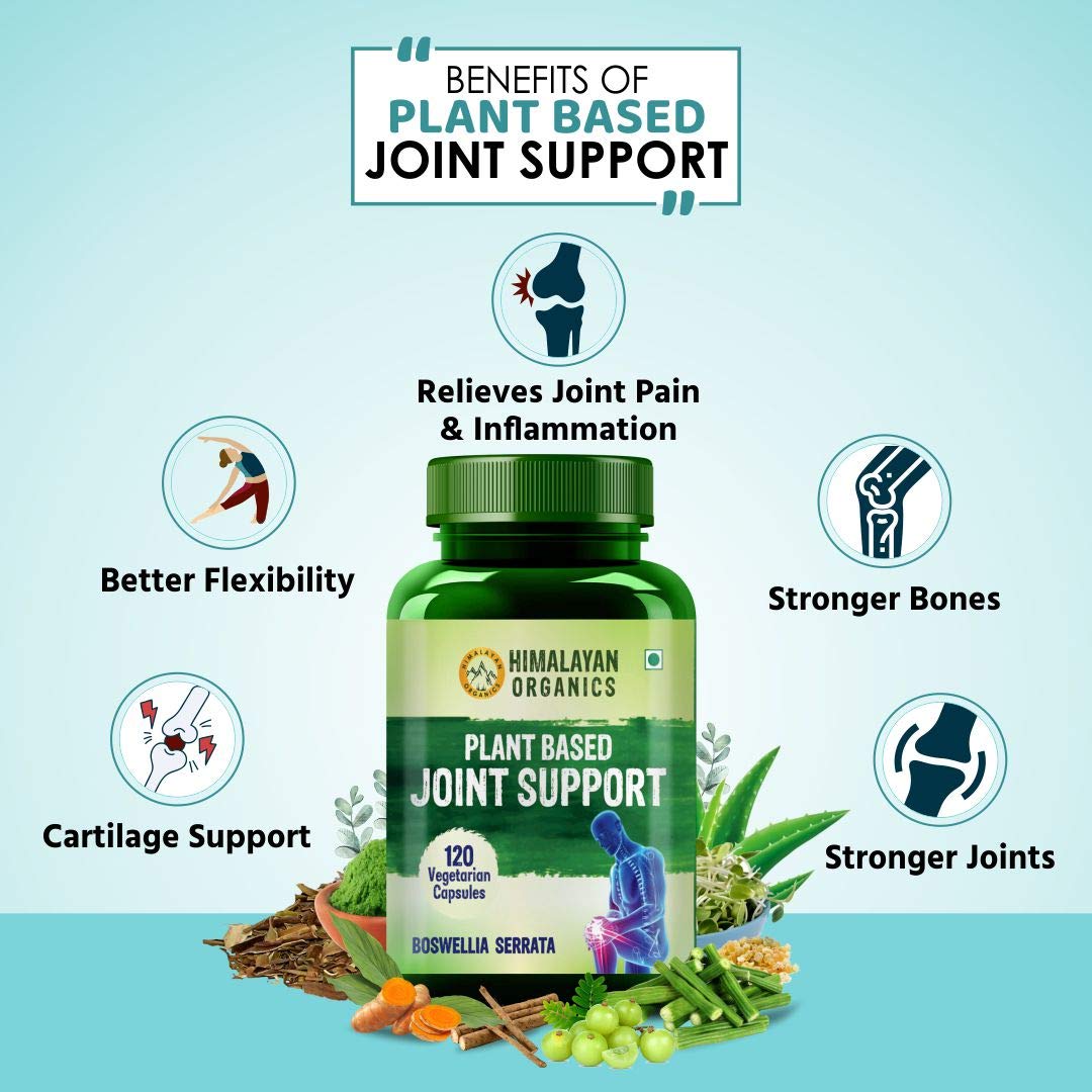 Himalayan Organics Plant Based Joint Support, 120 Capsules, Pack of 1 