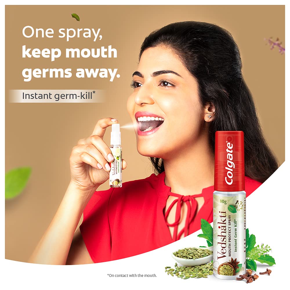 Colgate Vedshakti Mouth Protect Spray, 10 gm Price, Uses, Side Effects