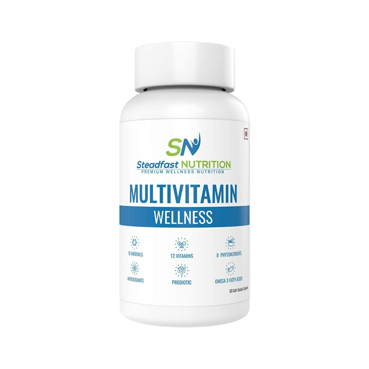 Steadfast Nutrition Multivitamin Wellness, 60 Soft Gelatin Capsules, Pack of 1 