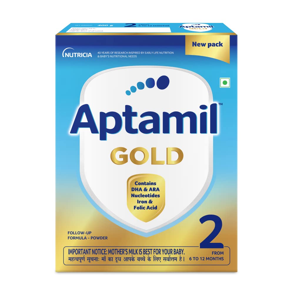 Buy Aptamil Gold Follow-Up Formula Stage 2 Powder, 400 gm Online