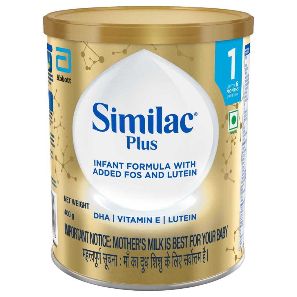 Similac Plus Infant Formula Stage 1 Powder, 400 gm, Pack of 1 