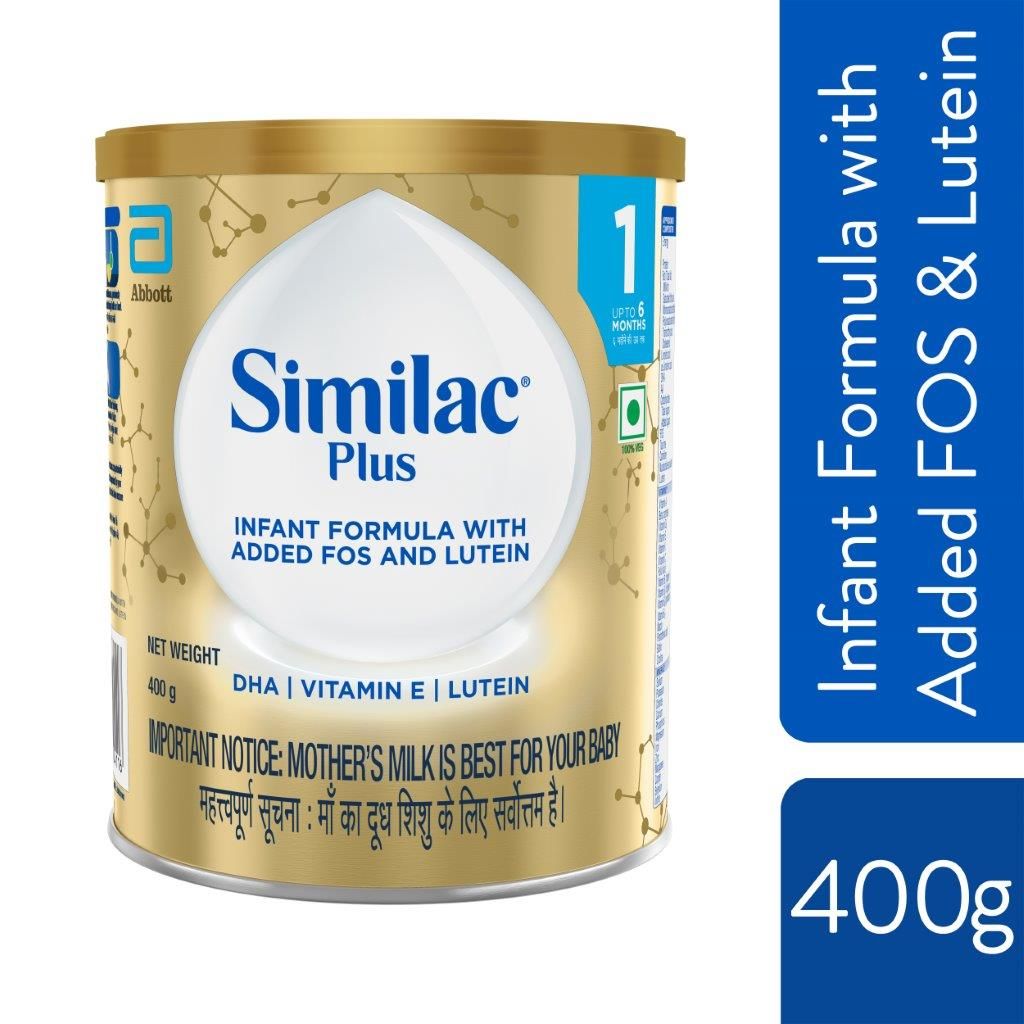 Similac Plus Infant Formula Stage 1 Powder, 400 gm, Pack of 1 