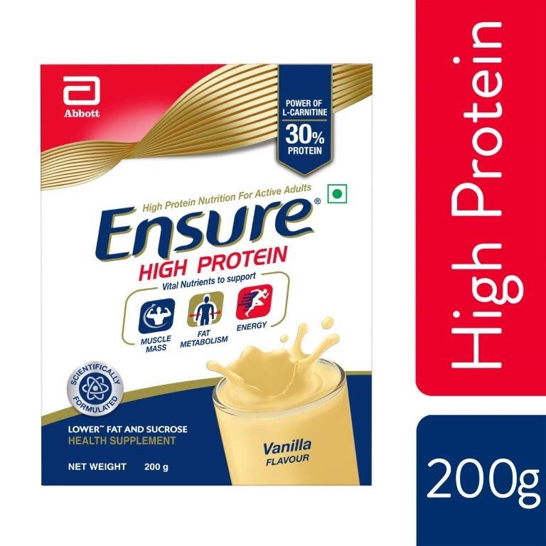 Ensure High Protein Vanilla Flavour Powder, 200 gm Refill Pack Price