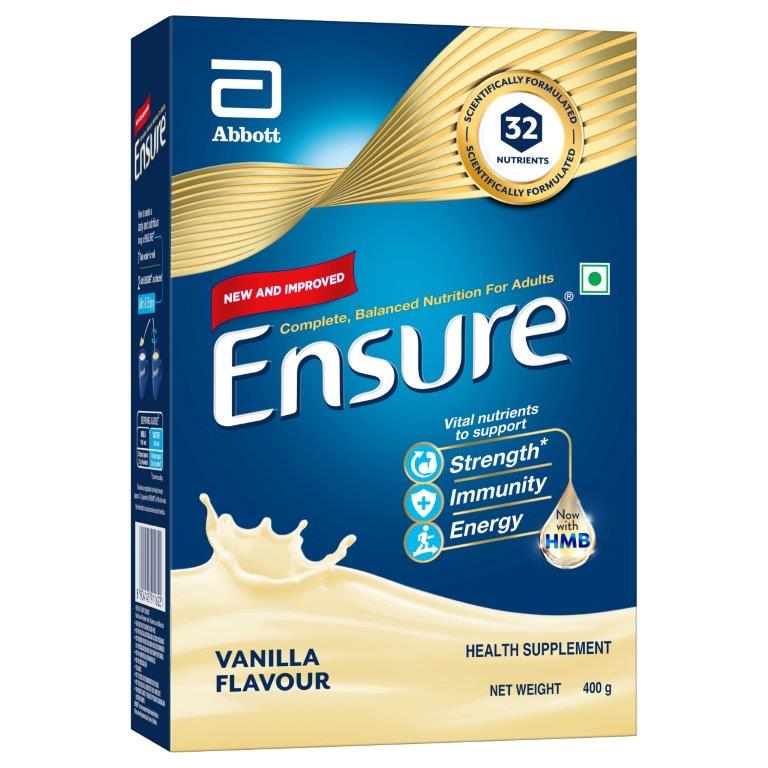 Buy Ensure Vanilla Flavour Powder, 400 gm Refill Pack Online
