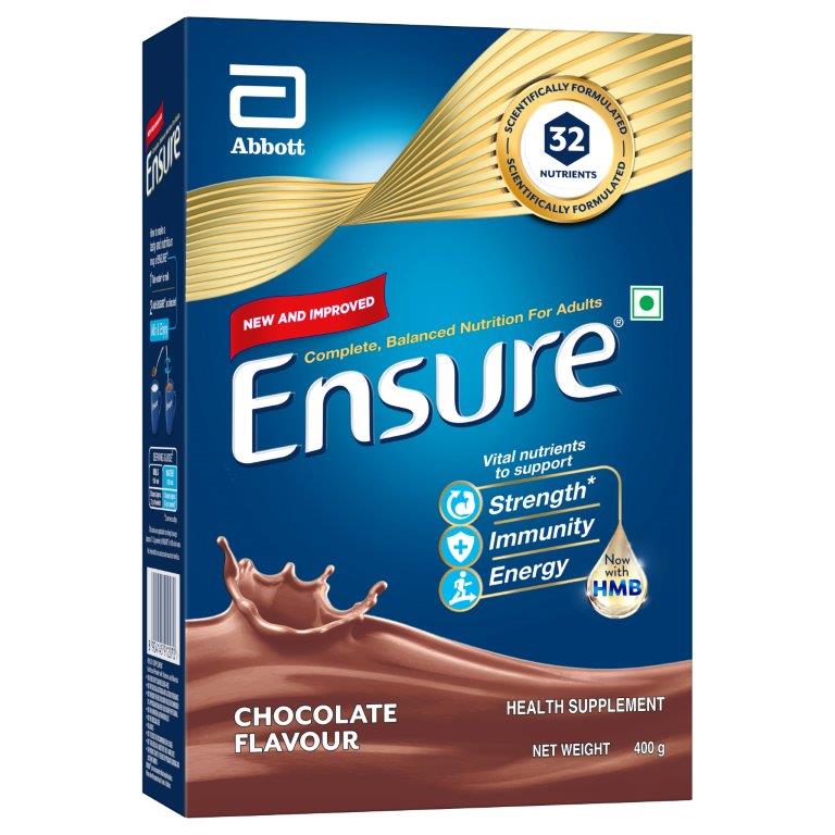 Buy Ensure Chocolate Flavour Powder, 400 gm Online