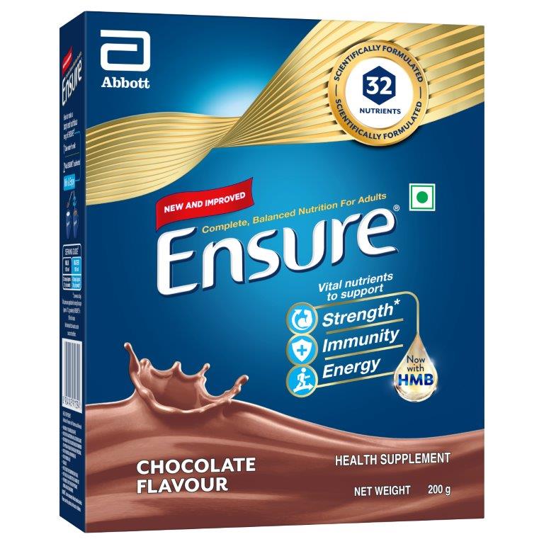 Buy Ensure Chocolate Flavour Powder, 200 gm Refill Pack Online