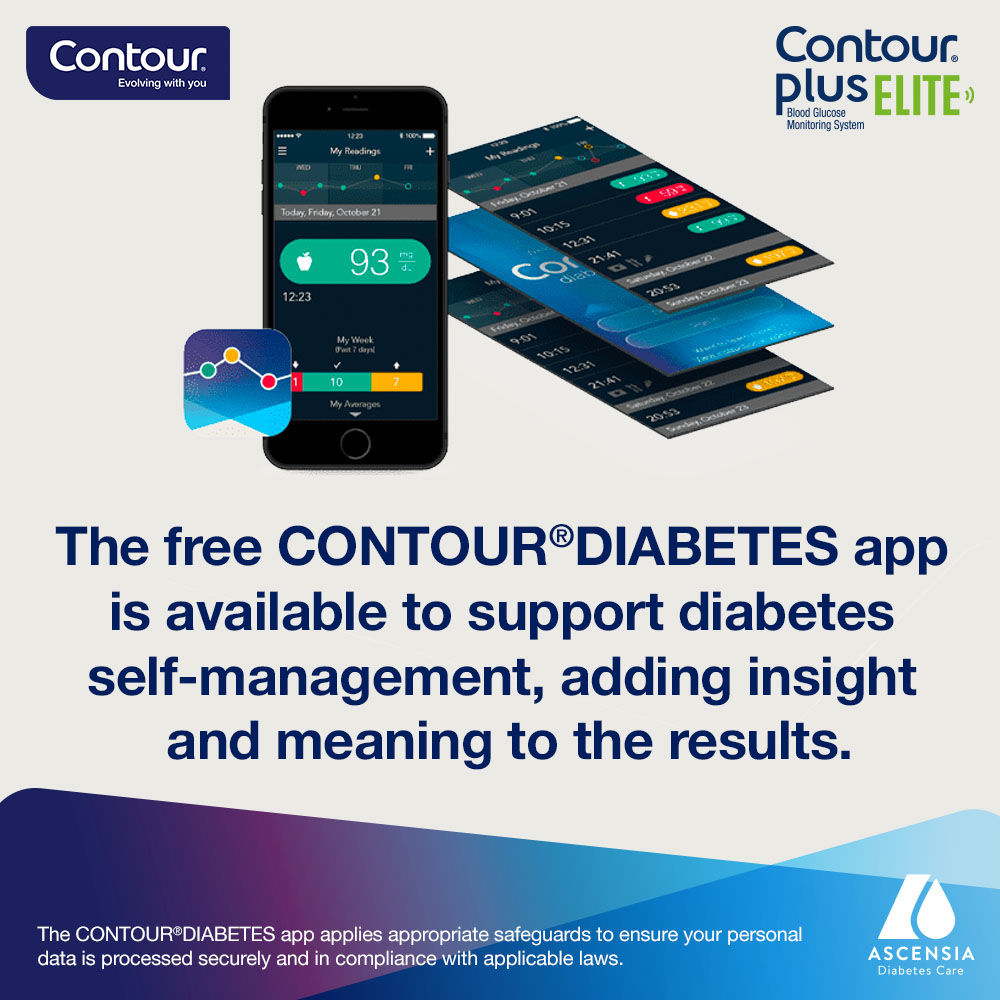 Contour Plus Elite Blood Glucose Monitoring System with Free 20 Strips, 1 Kit, Pack of 1 