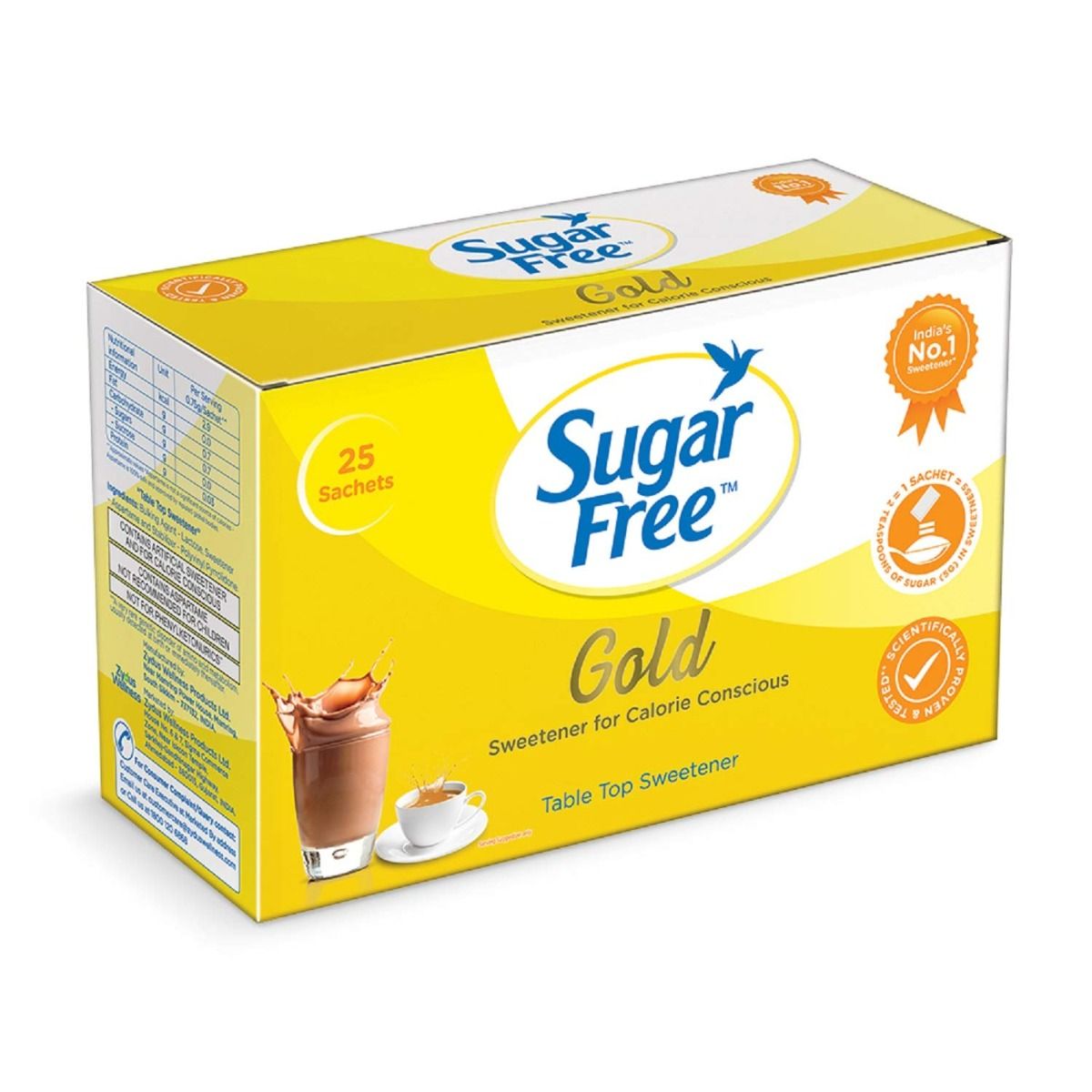 Buy Sugar Free Gold Low Calorie Sweetener, 25 Sachets Online