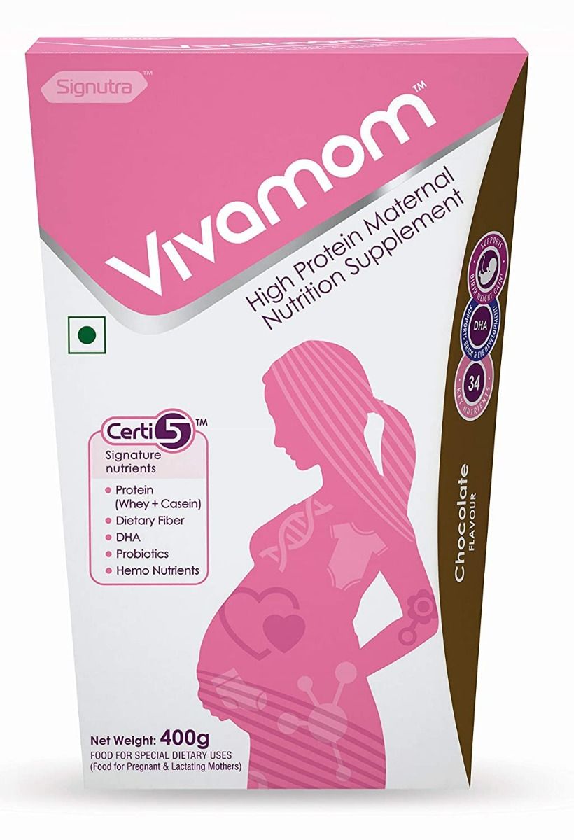 Buy Vivamom Maternal Nutrition Supplement Chocolate Flavour Powder, 400 gm Online