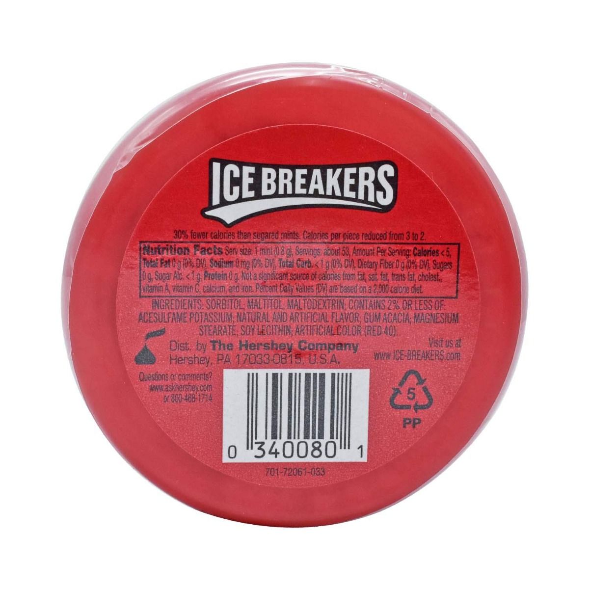 Ice Breaker Sugarfree Cinnamon Mouth Freshner Mints, 42 gm, Pack of 1 