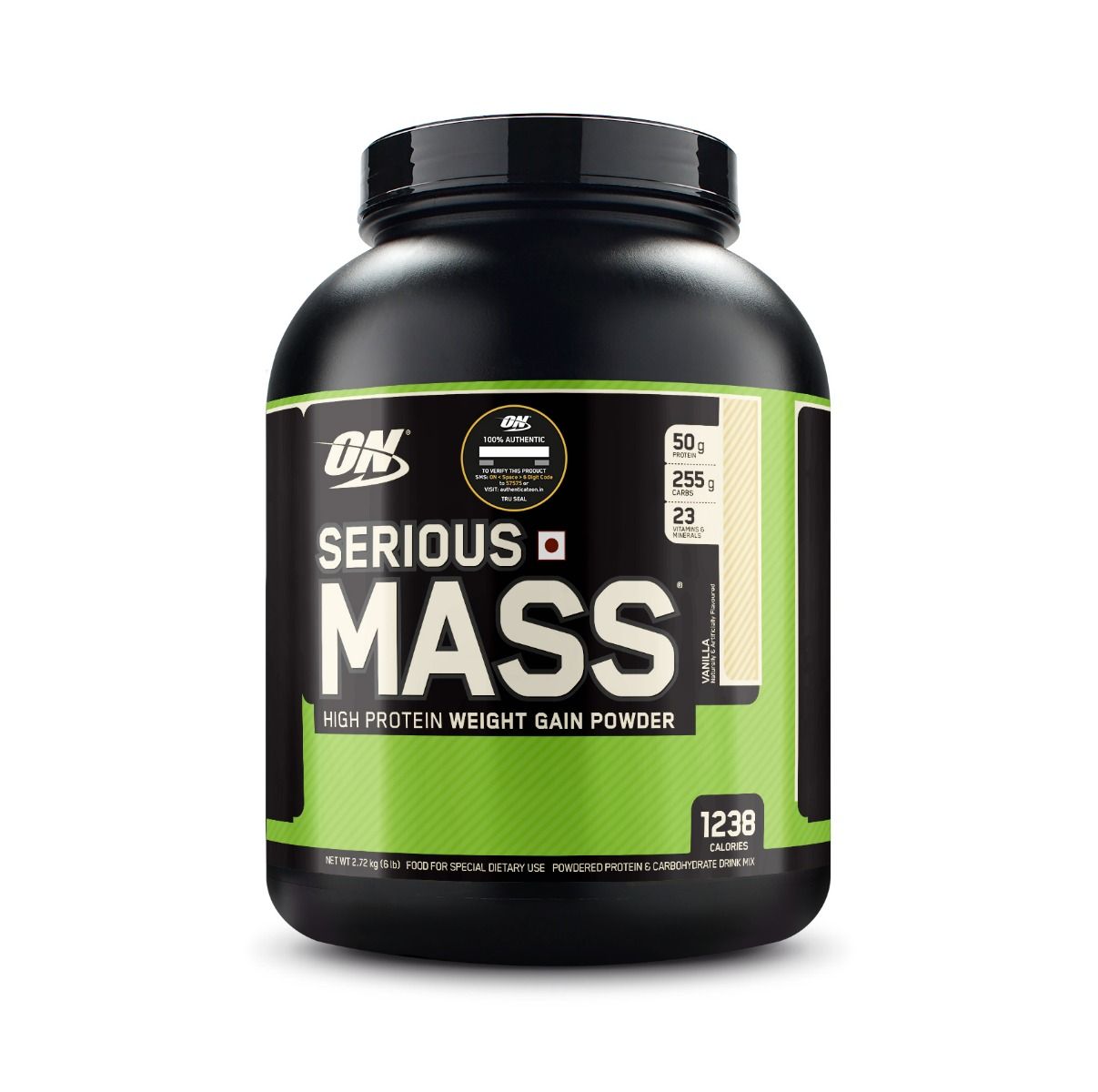 Buy Optimum Nutrition (ON) Serious Mass High Protein Weight Gain Vanilla Flavour Powder, 6 lb Online