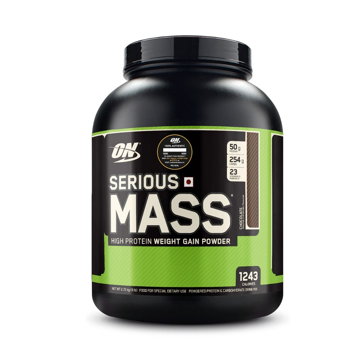 Buy Optimum Nutrition (ON) Serious Mass High Protein Weight Gain Chocolate Flavour Powder, 6 lb Online