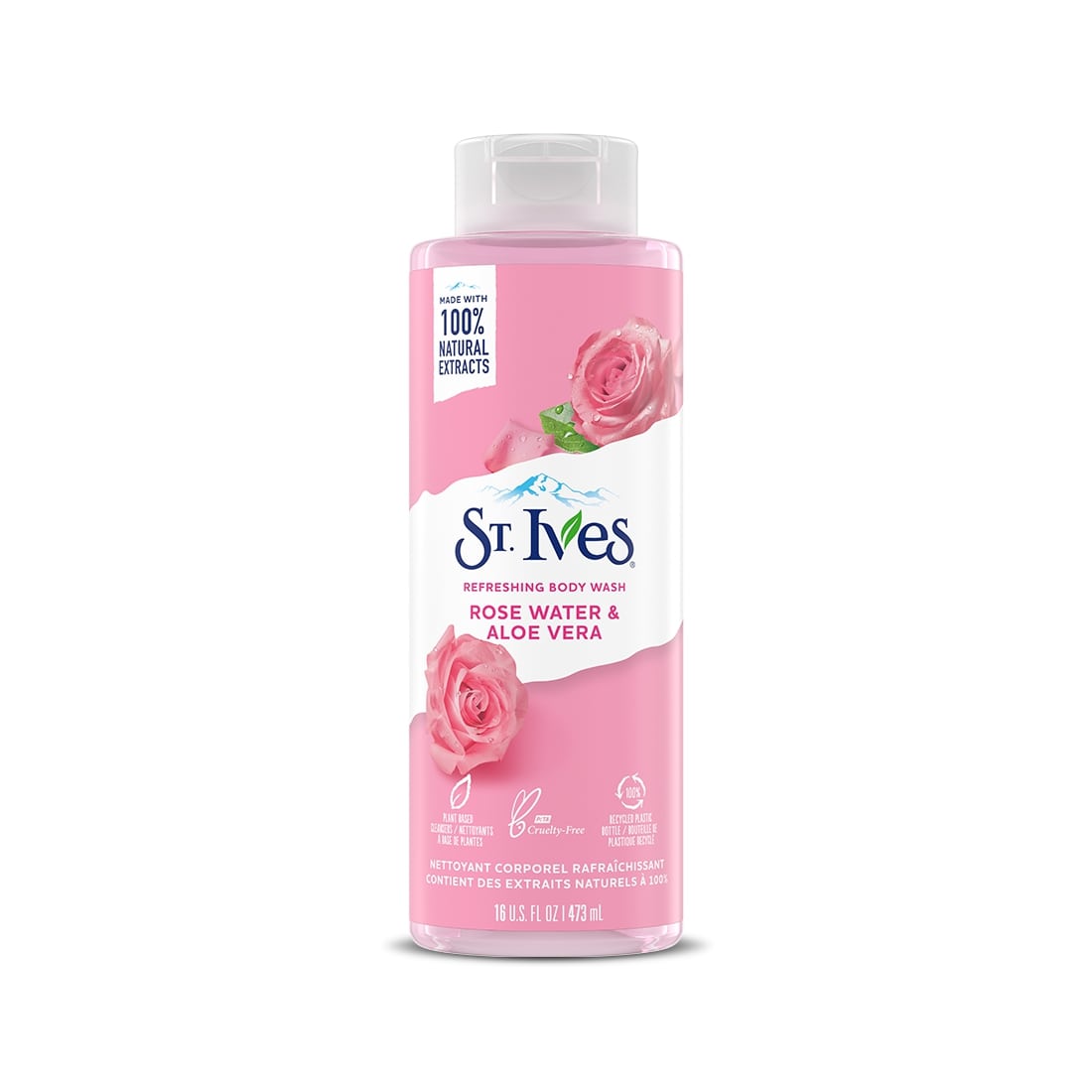 St. Ives Refreshing Rose water & Aloe Vera Flavour Body Wash, 473 ml, Pack of 1 