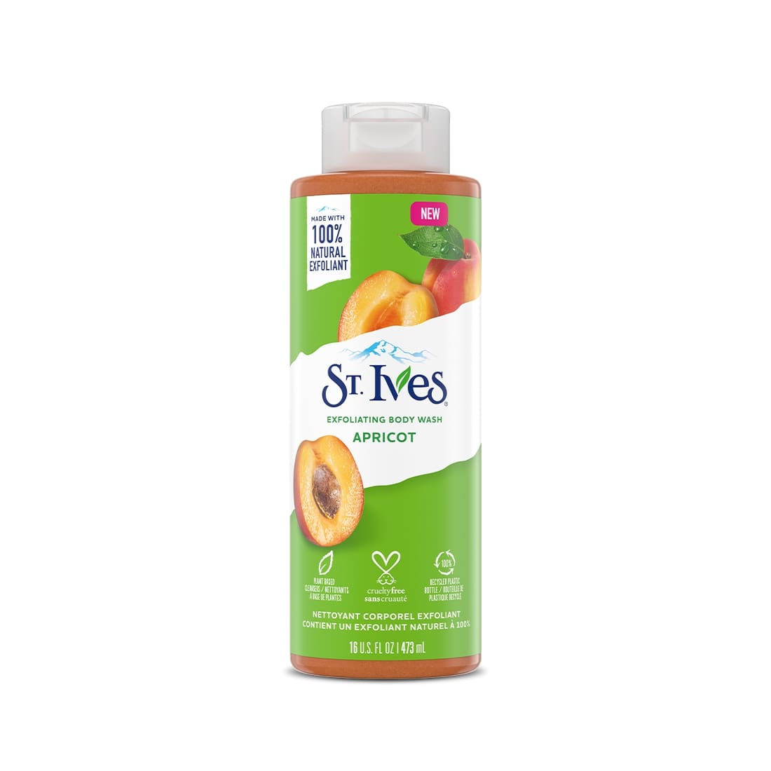 St. Ives Exfoliating Apricot Flavour Body Wash, 473 ml, Pack of 1 