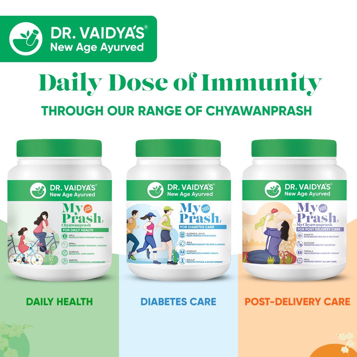DR. Vaidya's My Prash Chyawanprash for Daily Health, 500 gm, Pack of 1 