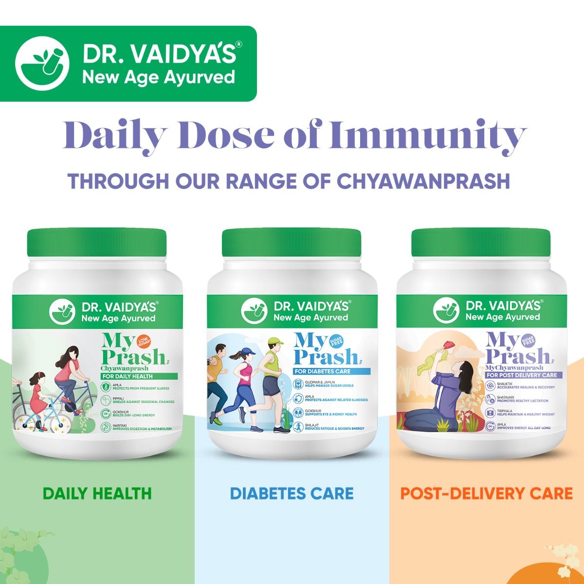 DR. Vaidya's My Prash Chyawanprash for Diabetes Care, 900 gm, Pack of 1 
