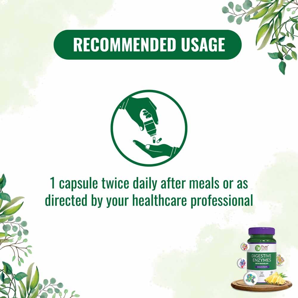 Pure Nutrition Digestive Enzymes with Bromelain Veg Capsules main image 0