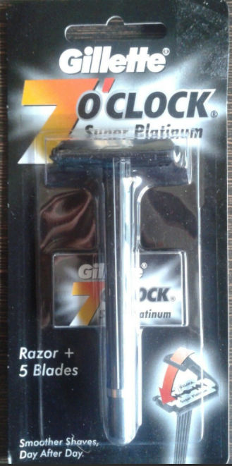 Buy Gillette 7'O Clock Super Platinum Razor, 1 Count Online
