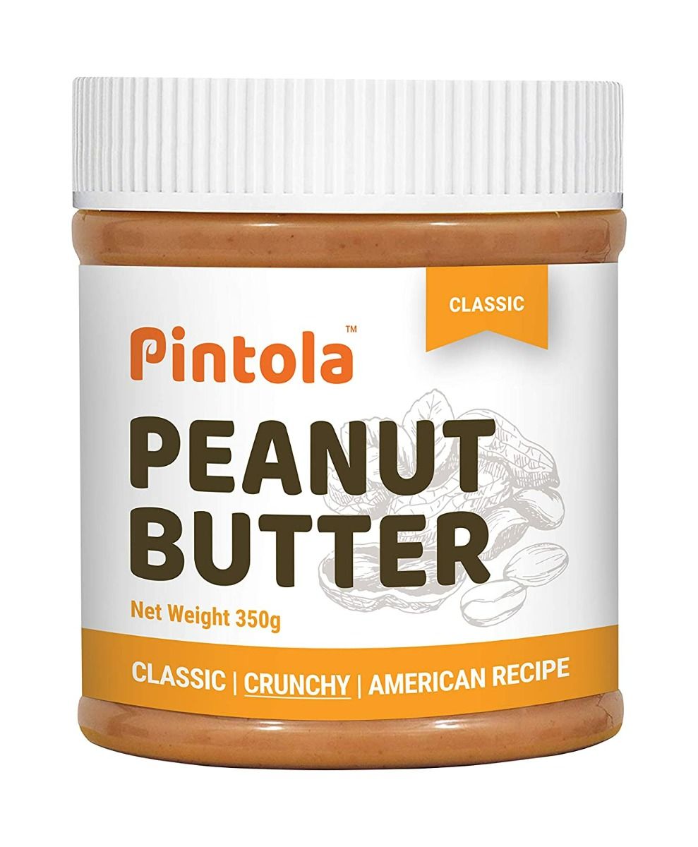 Pintola Classic Crunchy Peanut Butter, 350 gm, Pack of 1 