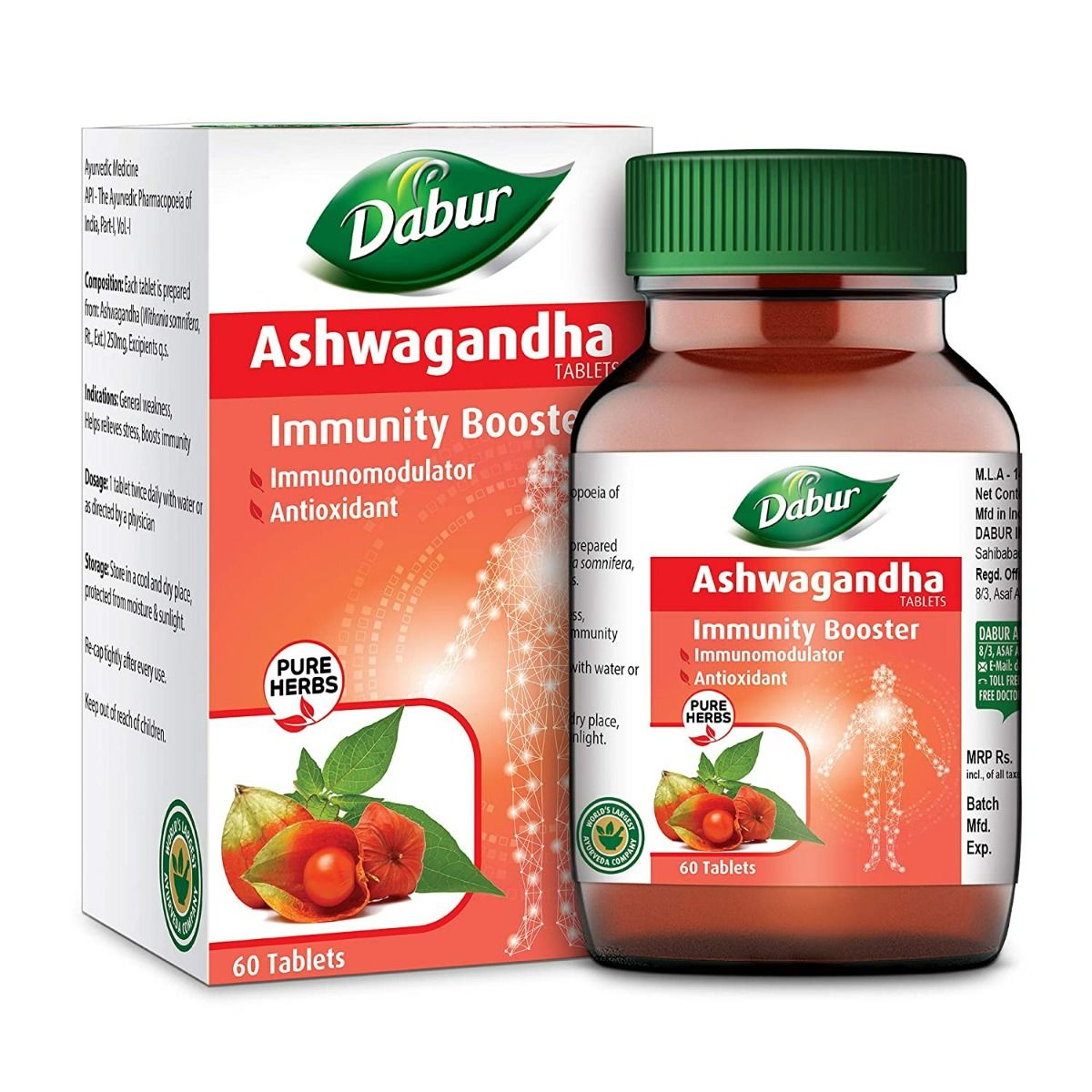 Buy Dabur Ashwagandha Immunity Booster, 60 Tablets Online