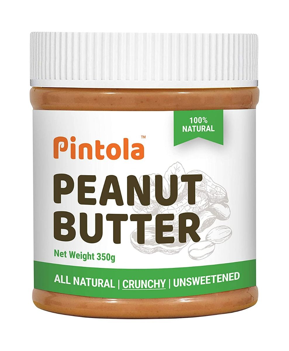 Buy Pintola All Natural Crunchy Peanut Butter, 350 gm Online