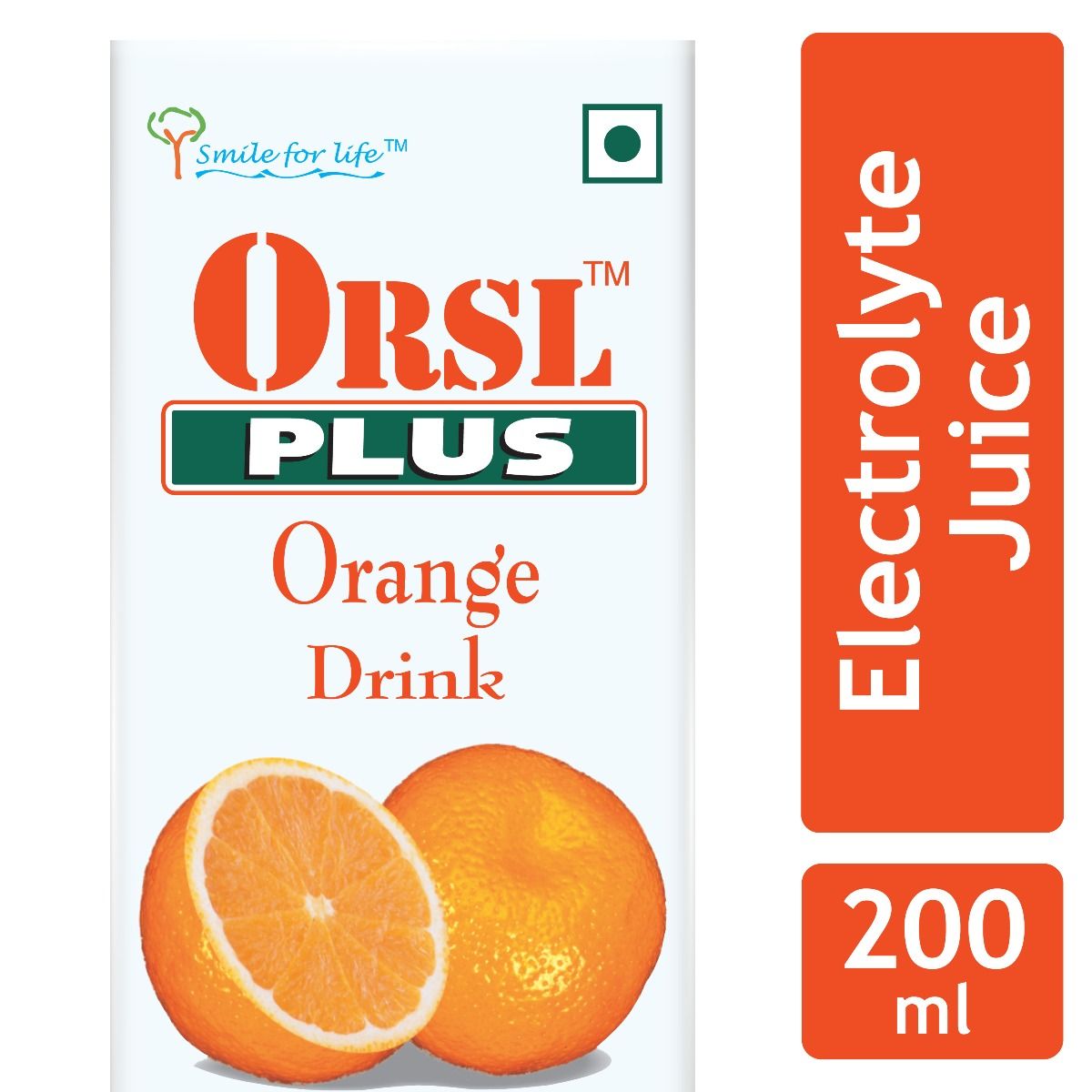 Orsl Plus Orange Drink 200 ml, Pack of 1 LIQUID