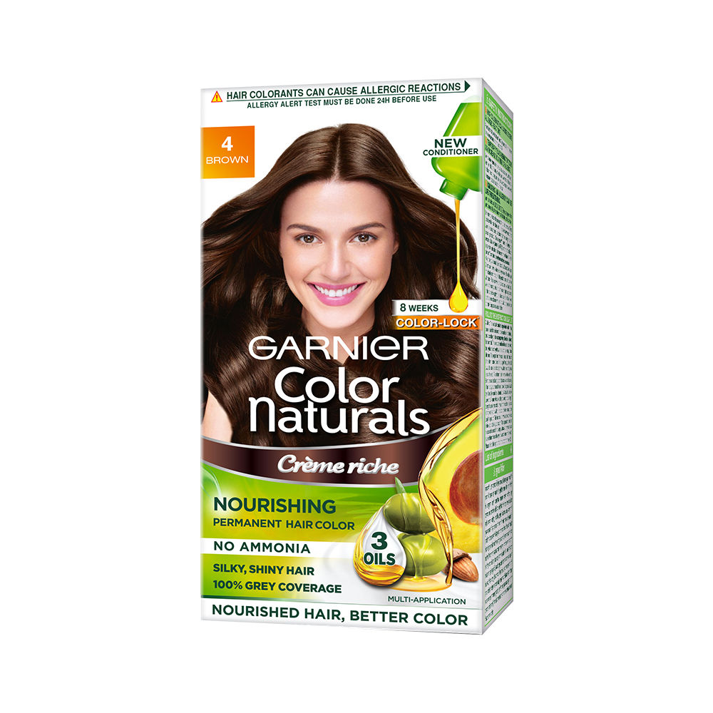 Garnier Color Naturals Shade 1 Natural Black Crème Hair Color, 1 Kit Price,  Uses, Side Effects, Composition - Apollo Pharmacy