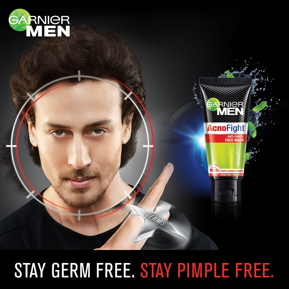 Garnier Men Acno Fight Anti-Pimple Facewash, 50gm, Pack of 1 