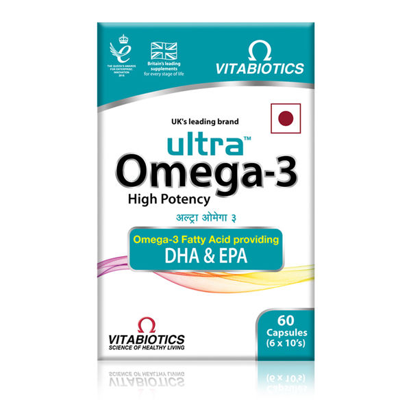 Ultra Omega3 Capsule 10's Price, Uses, Side Effects, Composition