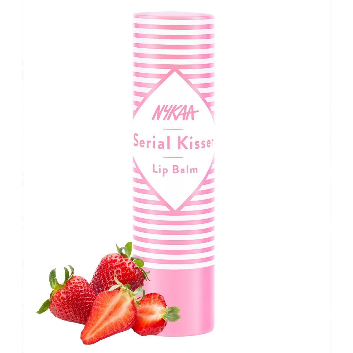 Buy Nykaa Serial Kisser Strawberry Flavour Lip Balm, 4.5 gm Online