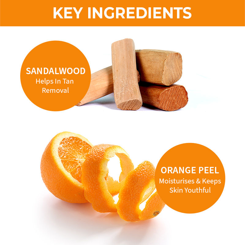 Nykaa Naturals Sandalwood & Orange Peel Face Wash, 100 ml, Pack of 1 