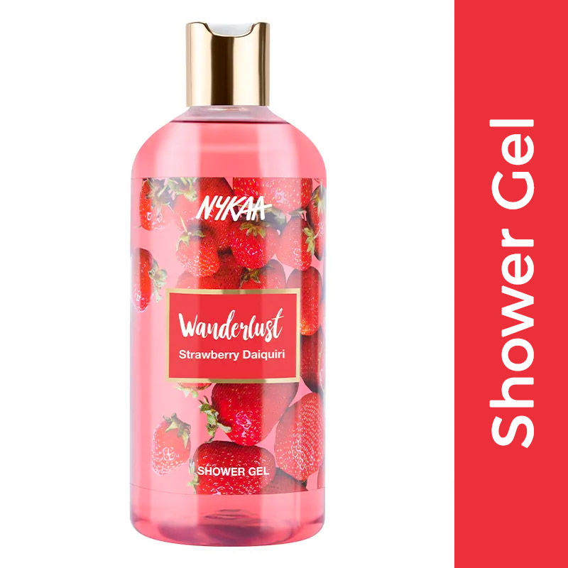 Buy Nykaa Wanderlust Strawberry Daiquiri Shower Gel, 300 ml Online