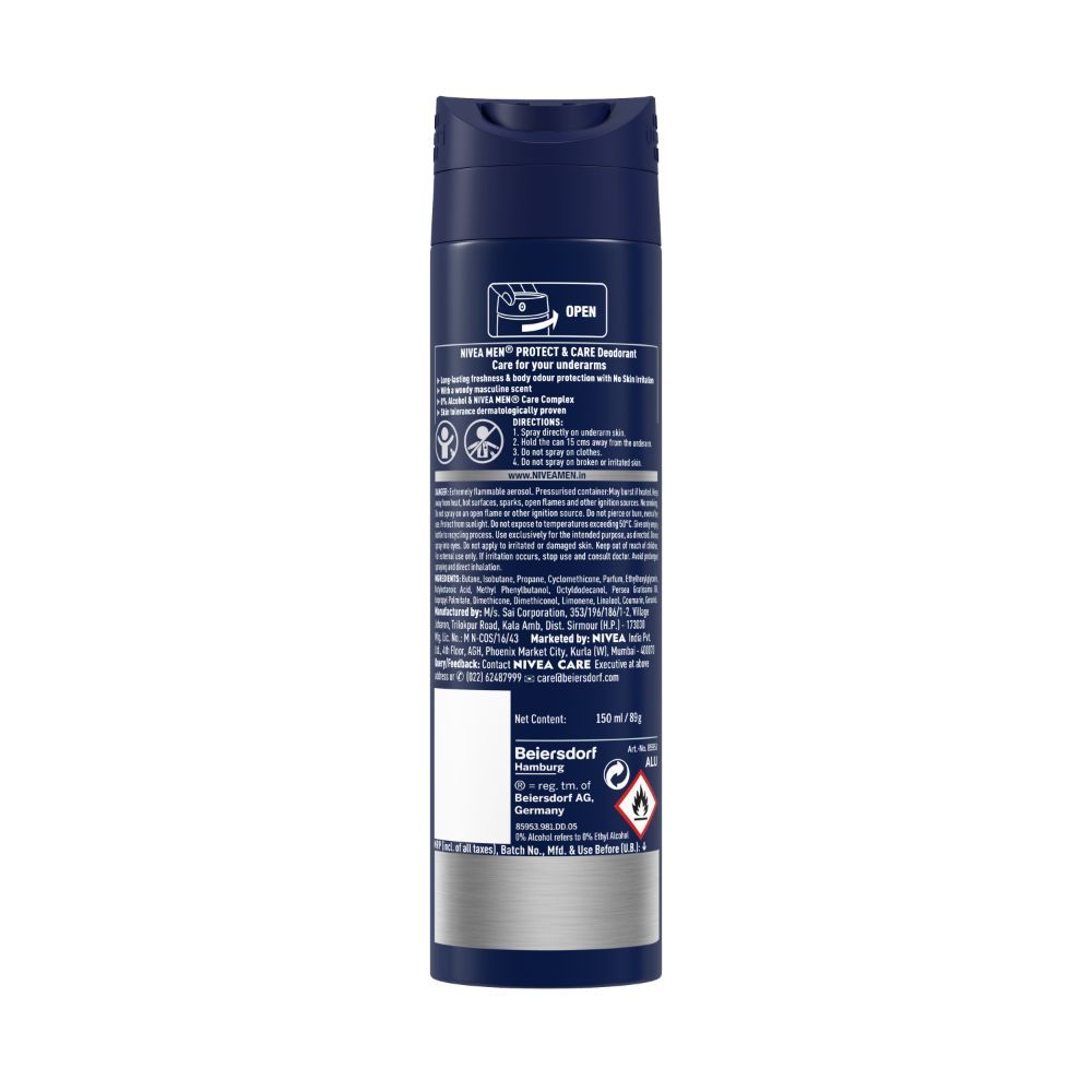 Nivea Men Protect & Care Deodorant Spray, 150 ml, Pack of 1 