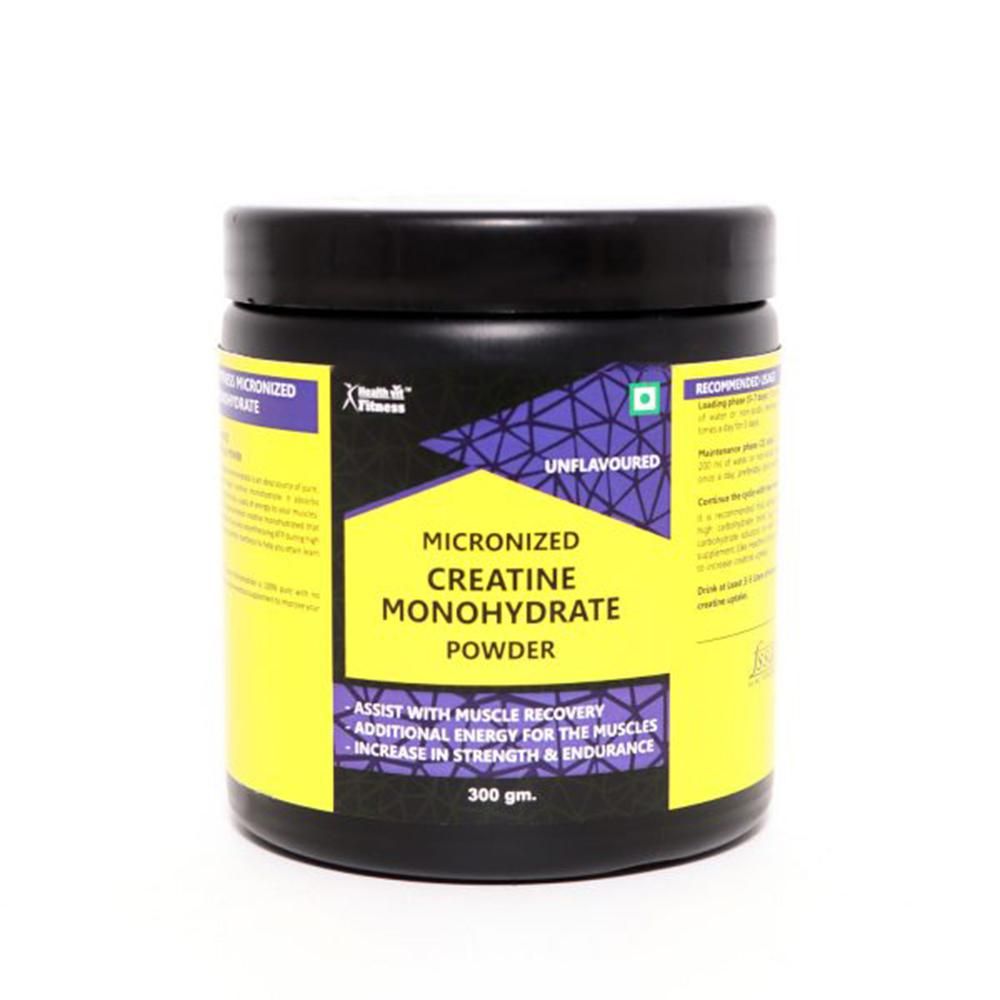 Buy Healthvit Fitness Micronised Creatine Monohydrate Powder, 300 gm Online