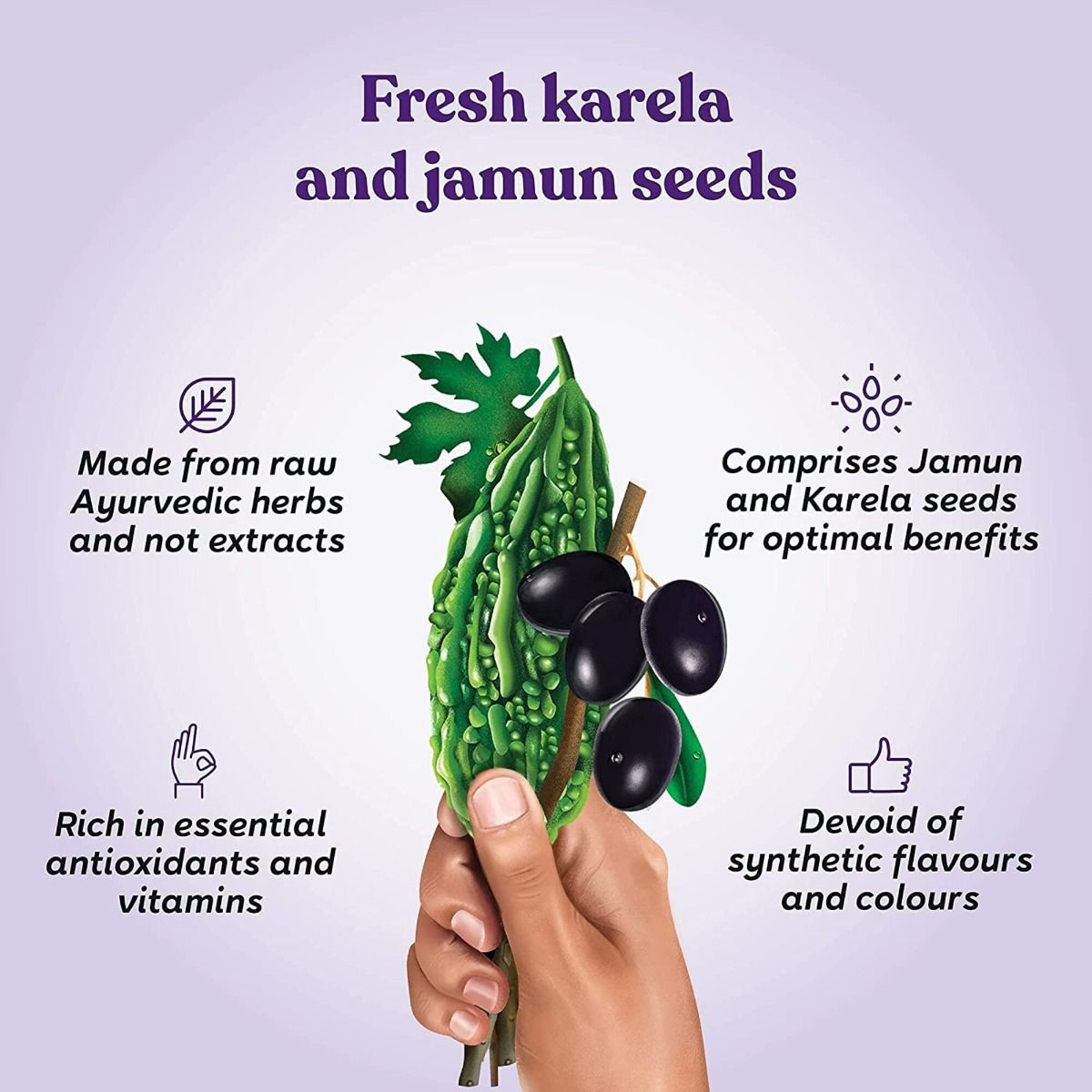 Kapiva Karela Jamun Juice, 1 L, Pack of 1 