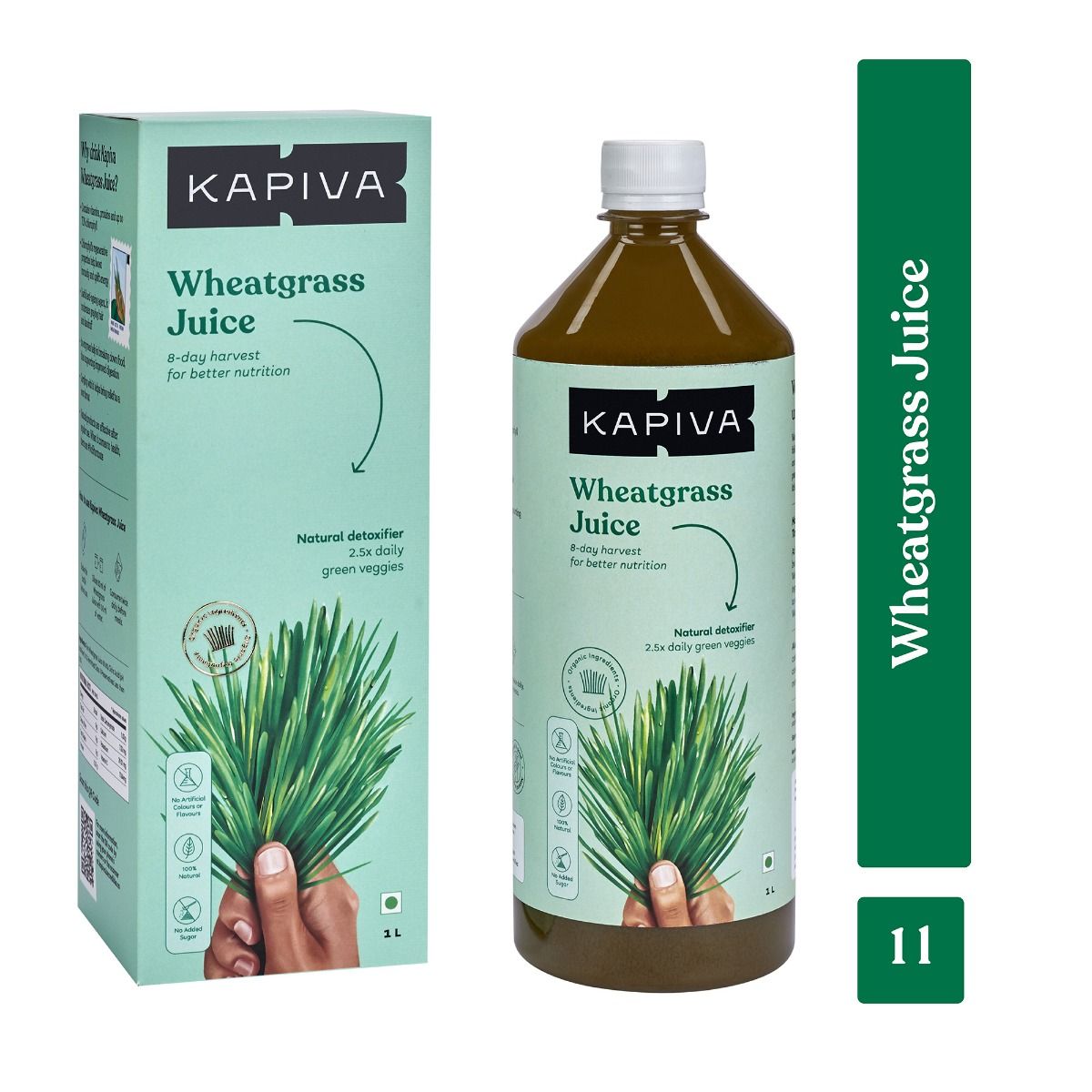 Kapiva Wheatgrass Juice, 1 L, Pack of 1 