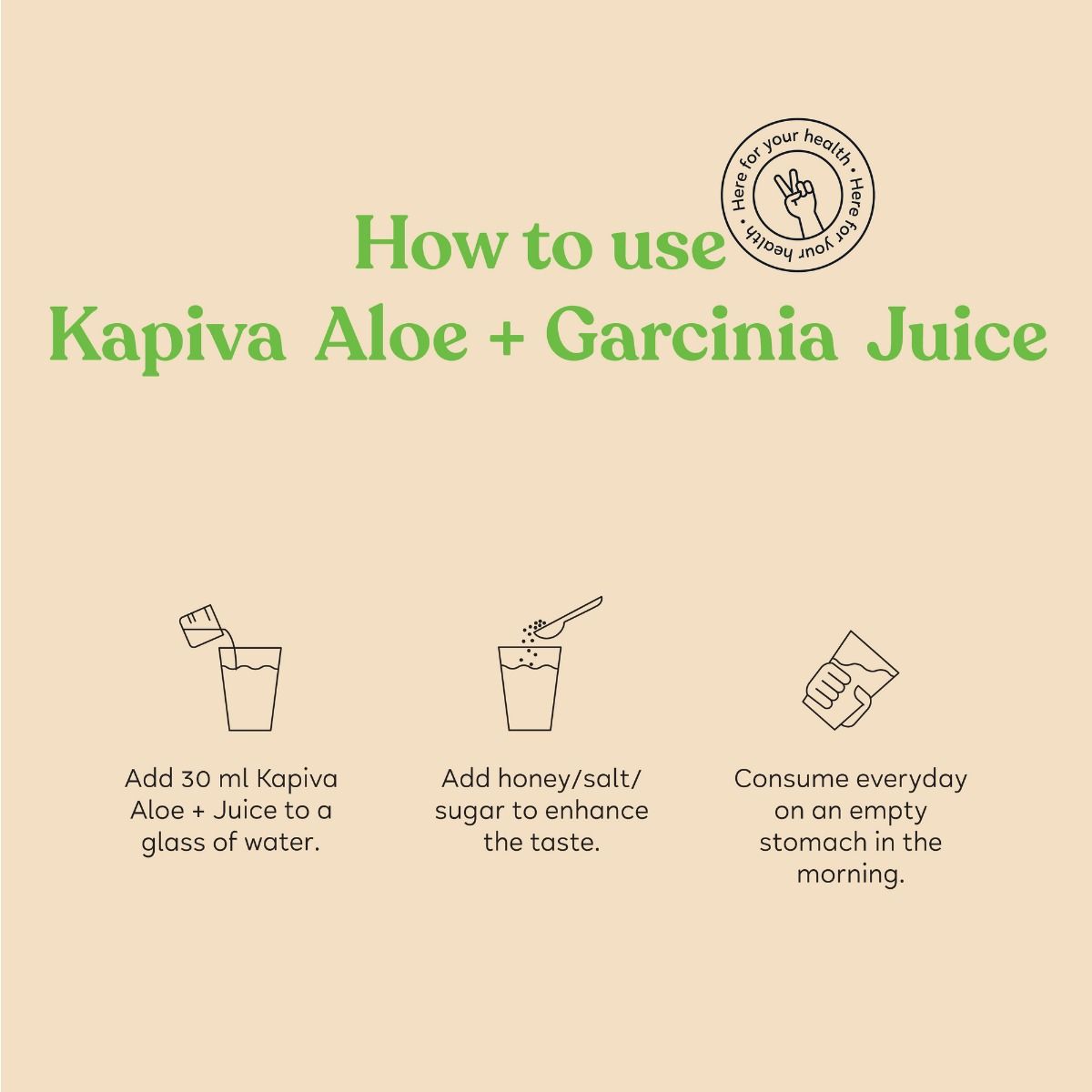 Kapiva Aloe + Garcinia Juice, 1 L, Pack of 1 