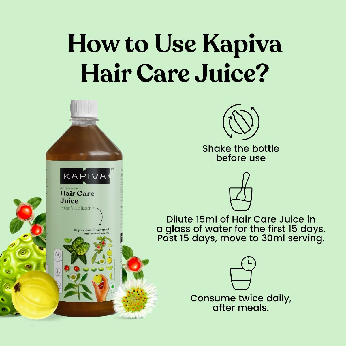 Kapiva Hair Care Juice, 1 L Price, Uses, Side Effects, Composition