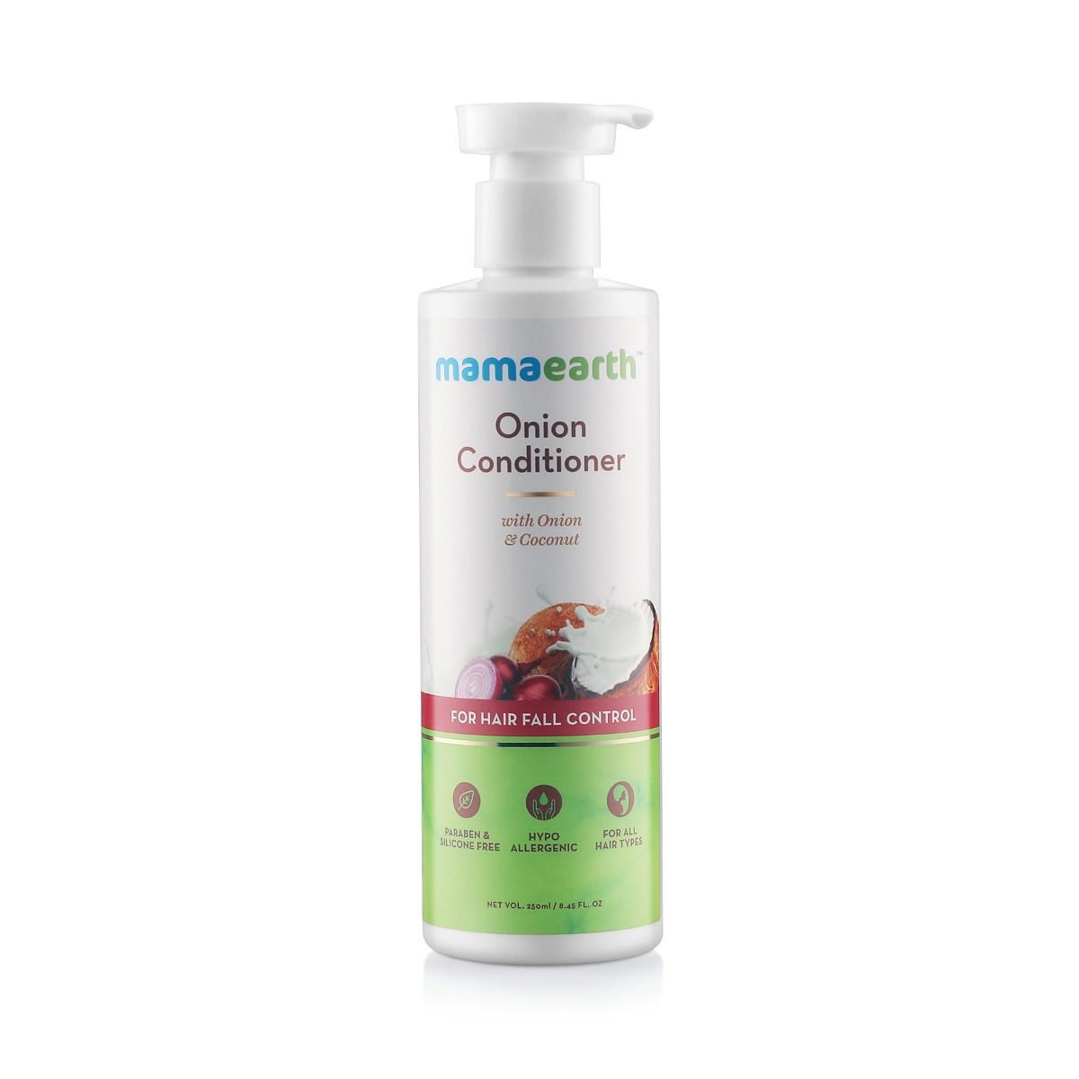 Mamaearth Onion Conditioner With Onion and Coconut, 250 ml Price, Uses,  Side Effects, Composition - Apollo Pharmacy