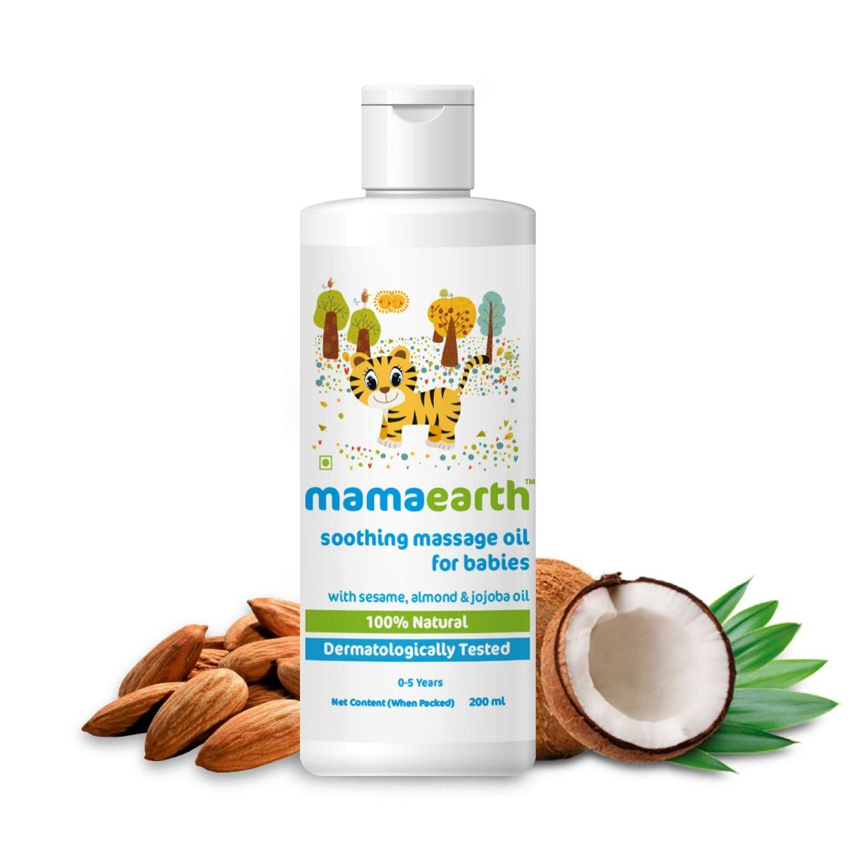 Buy Mamaearth Soothing Massage Oil For Babies with Sesame, Almond & Jojoba Oil, 0 to 5 Years, 200 ml Online