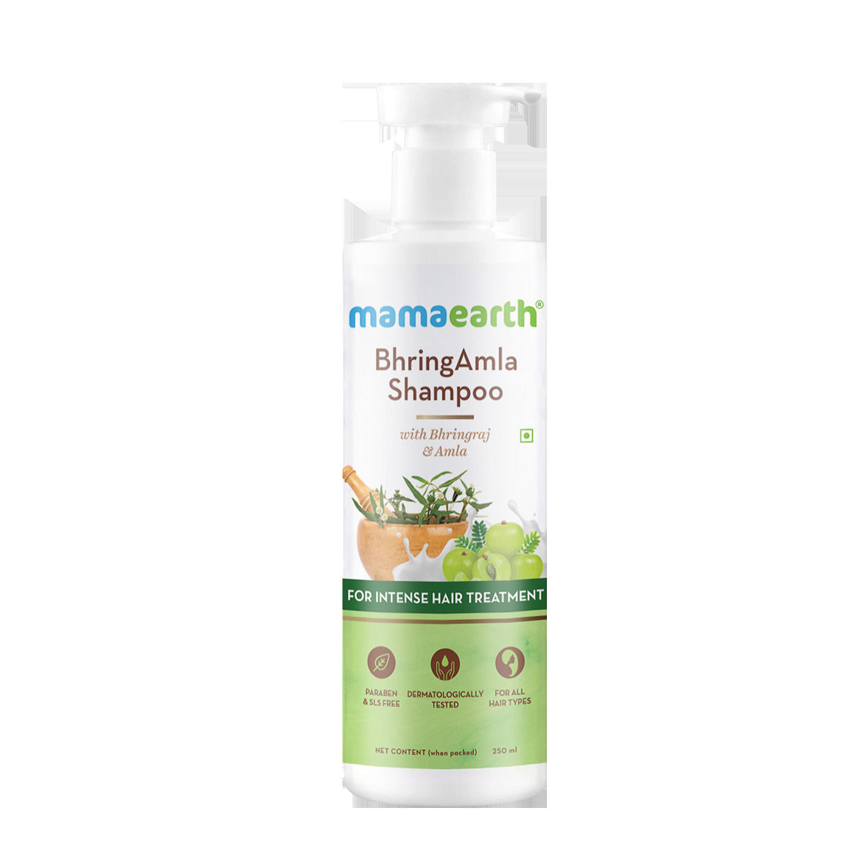 Mamaearth Bhring Amla Shampoo, 250 ml Price, Uses, Side Effects,  Composition - Apollo Pharmacy