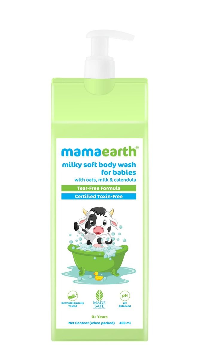Buy Mamaearth Milky Soft Babies Bodywash 0+Yrs 400Ml Online