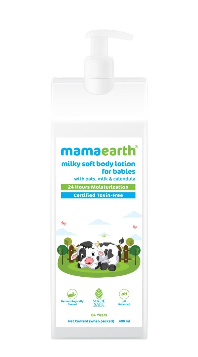 Buy Mamaearth Milky Soft Babies Body Lotion 0-Yrs 400Ml Online
